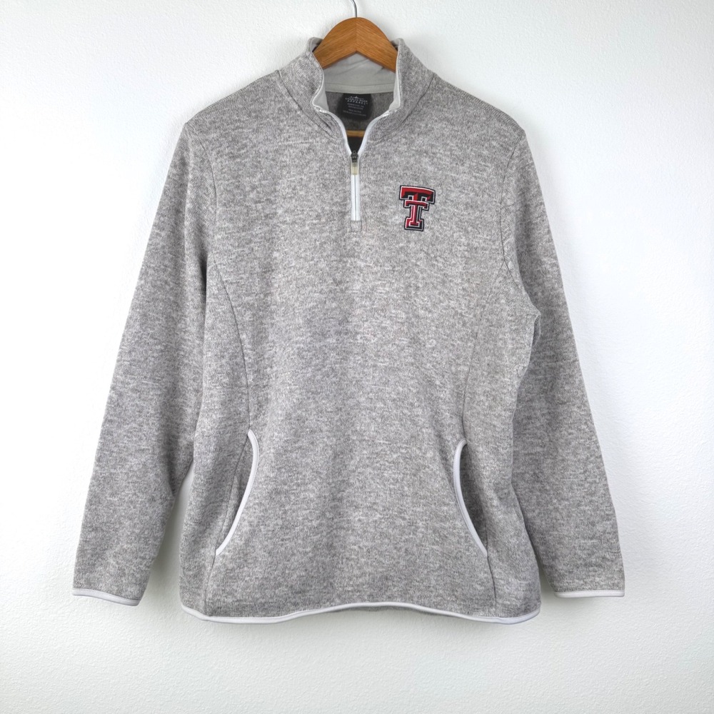 Charles River Texas Tech Pullover Womens 2XL Gray Excellent Casual Gorpcore